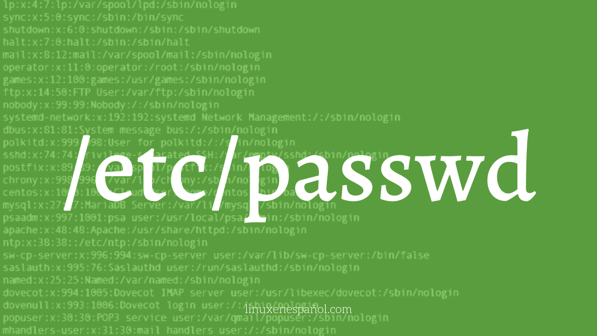 Etc passwd linux команда